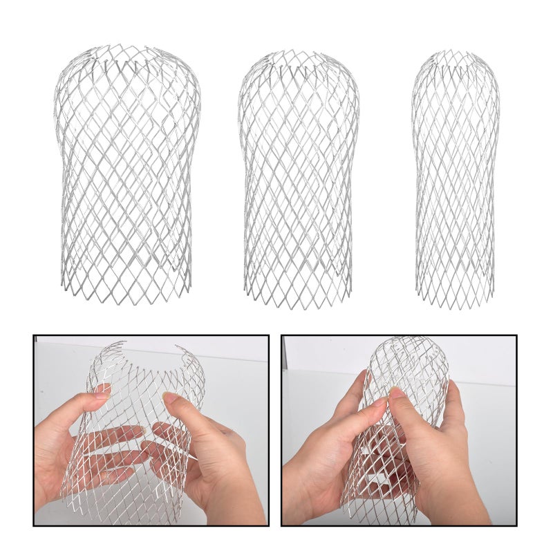 CAPHONT Gutter Guard 16 Pack, Gutter Downspout Guard 3.5 Inch Adjustable Aluminum Leaf Filter Strainer Gutter Guards Mesh Preventing Blockage Leaves Debris - Image 4